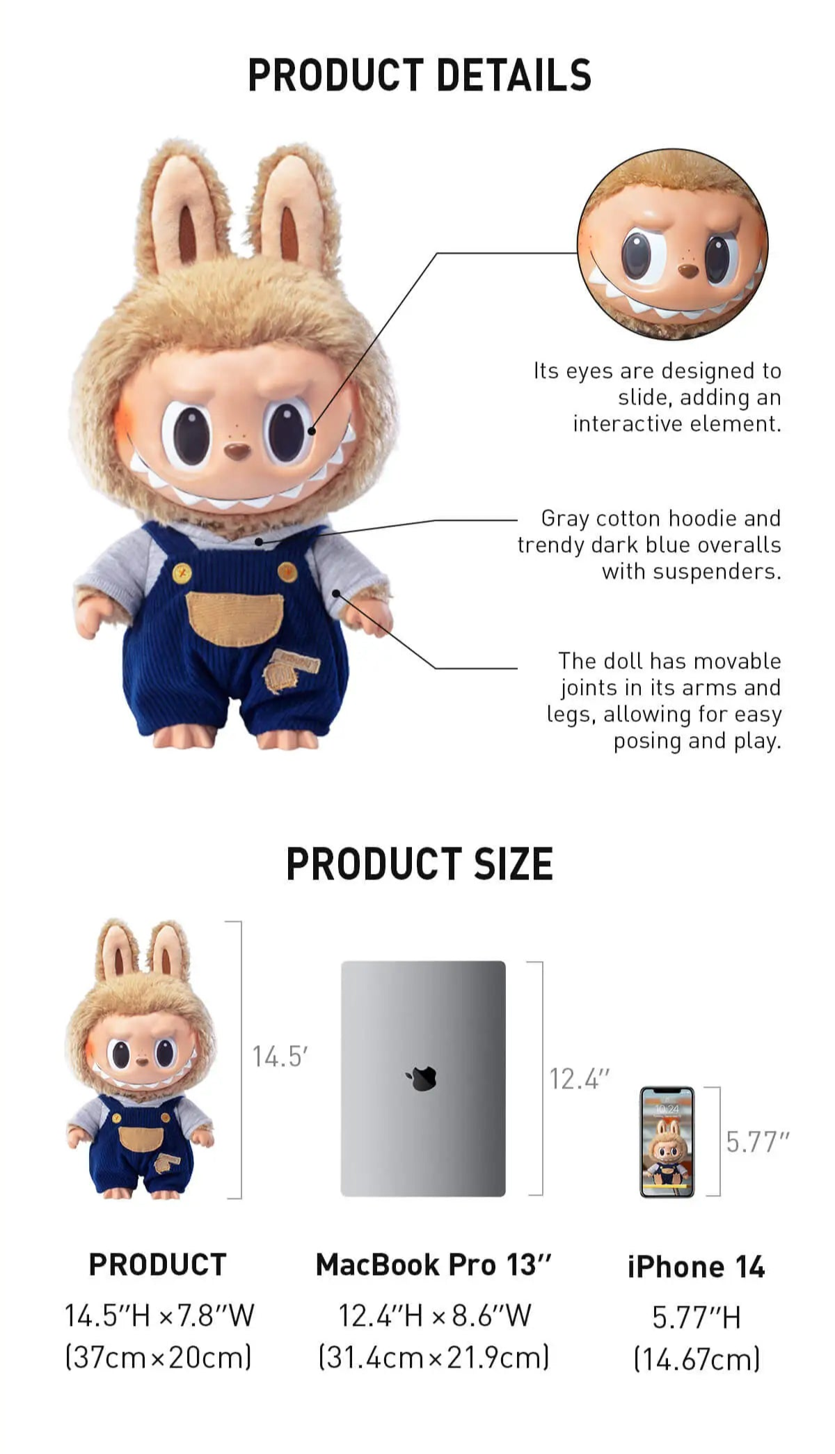 LABUBU Time to chill-Vinyl Plush Doll