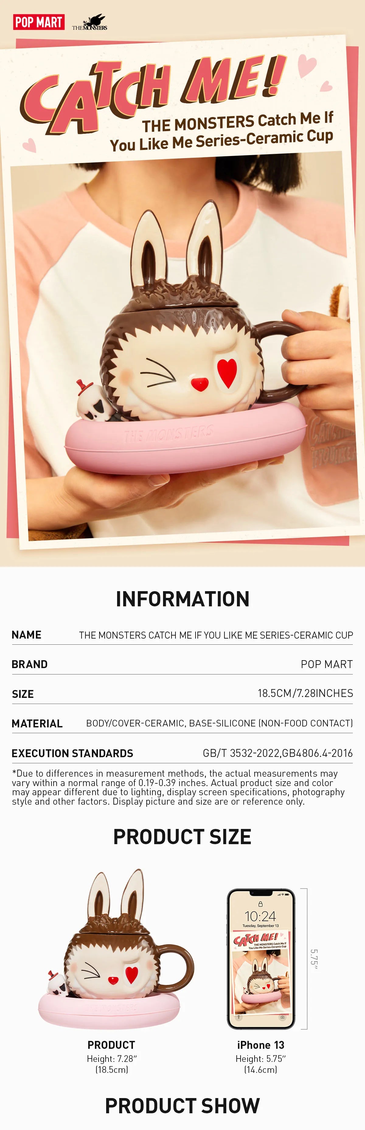THE MONSTERS Catch Me If You Like Me Series-Ceramic Cup